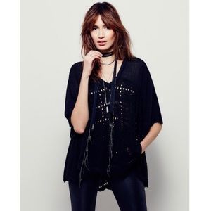 Free people summer lovin’ linen blnd blouse Size M